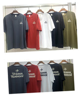 4XL-8XL Big & Tall Men's Daily Casual Letter Cotton Crewneck Short-sleeved T-shirt 4XL-8XL